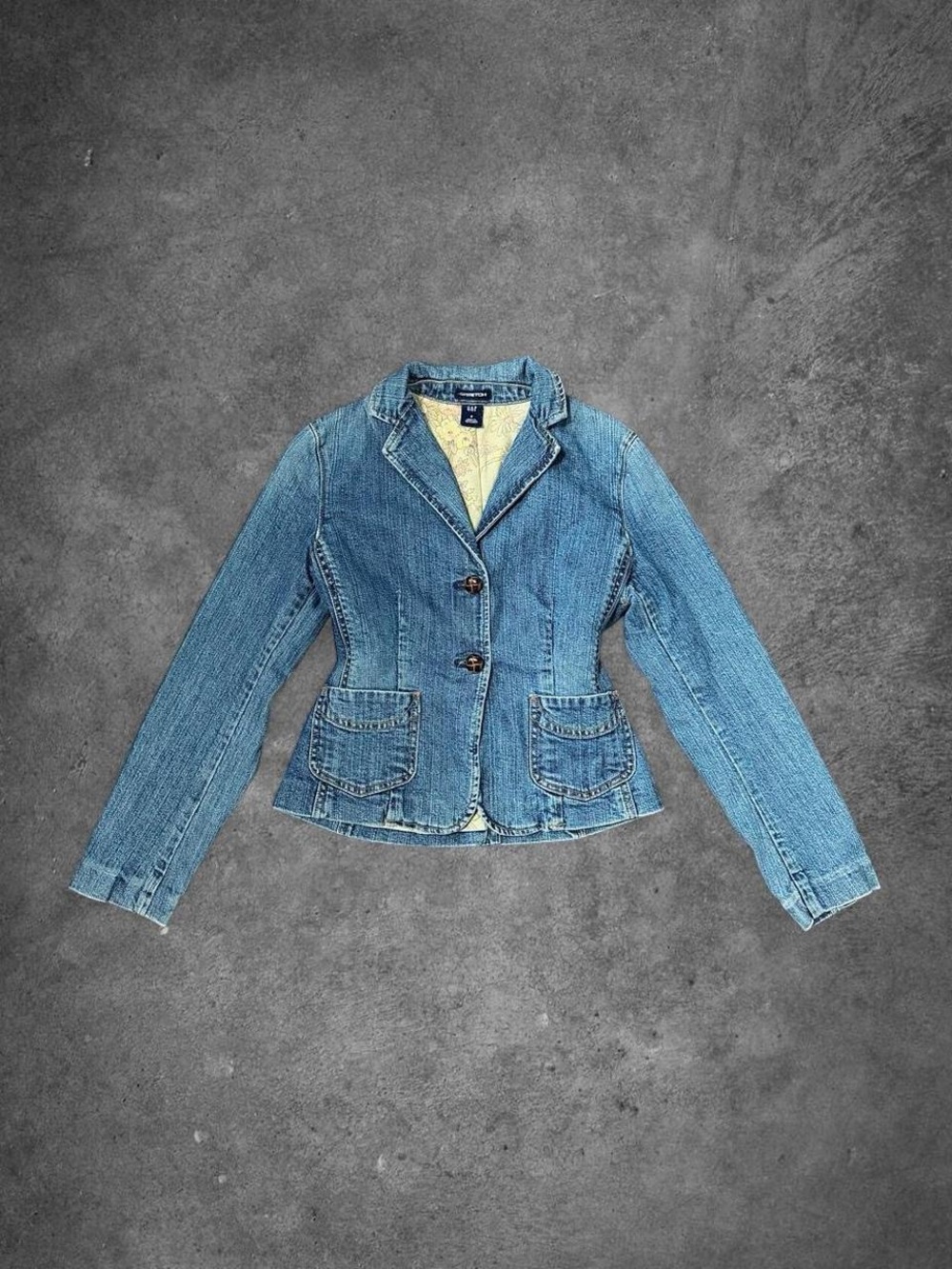 Gap Blue Denim Blazer Jacket for Women